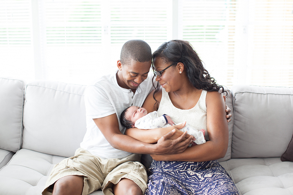 Orlando Lifestyle Newborn Photography Newborn family photo